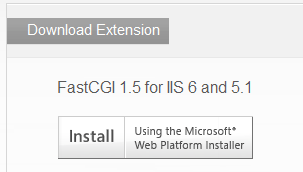FastCGI 1.5 for IIS 6 and 5.1